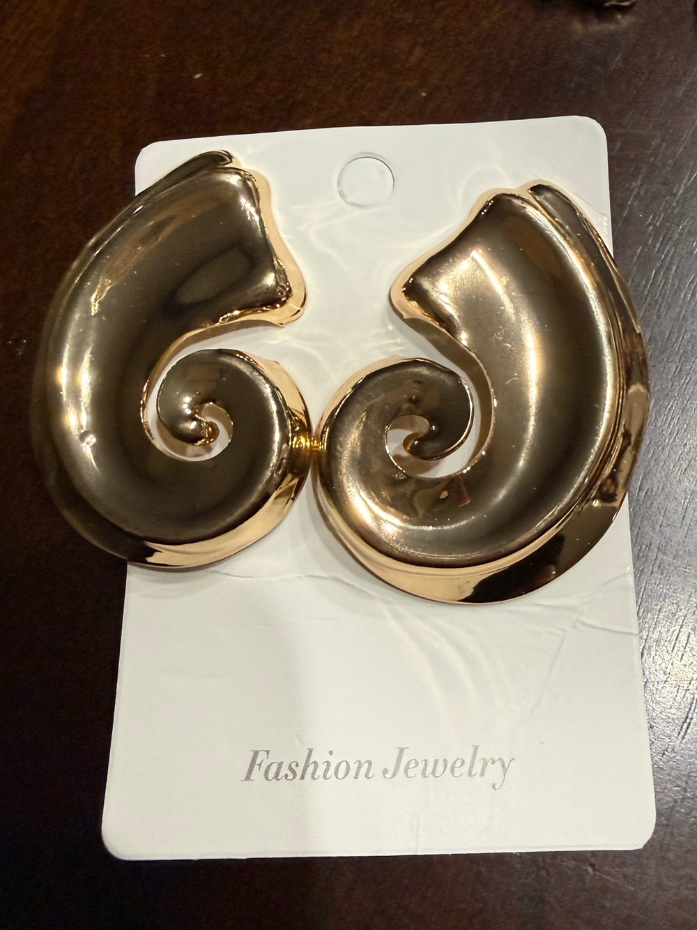 NEW Fashion Jewelry Gold Spiral Stud Earrings